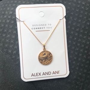 NWOT Alex and Ani Gold Phoenix Necklace